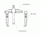 EXTRACTOR FORZA SERIE 2400 DE 2 PATAS